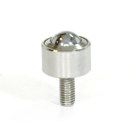Ball Transfer Unit, 15.875 mm, with M8 threaded end, for heavy load, fully stainless steel