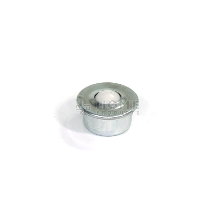 Kogelrol (kogelpot), 22 mm, met flens en Nylon kogel